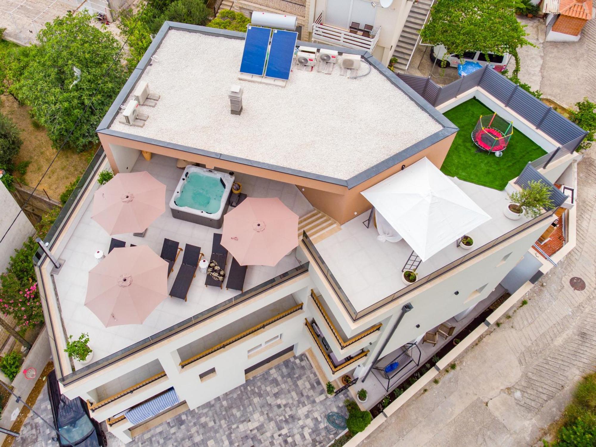Apartamento Luxury Penthouse Duće Exterior foto