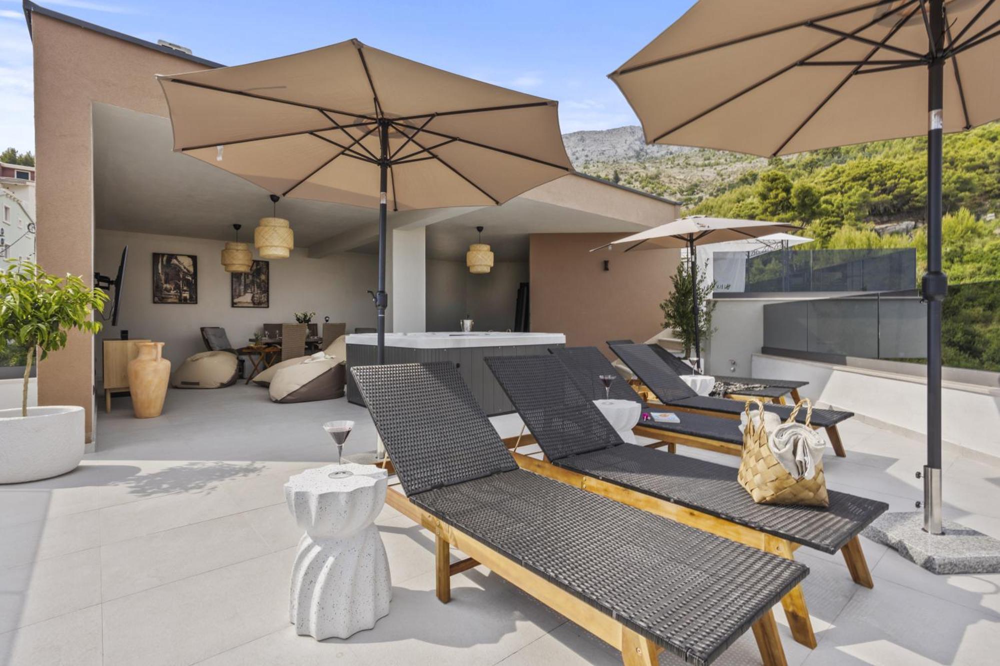 Apartamento Luxury Penthouse Duće Exterior foto
